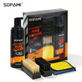 SOPAMI Eco-Friendly Foam Cleaning Kit Safe for All Shoes Easy to Use at Home with 150Ml Cleaner and Brushes